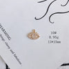 Wholesale Jewelry Accessories Copper And Zircon Inlaid Love Moon Wings Cross Pendant