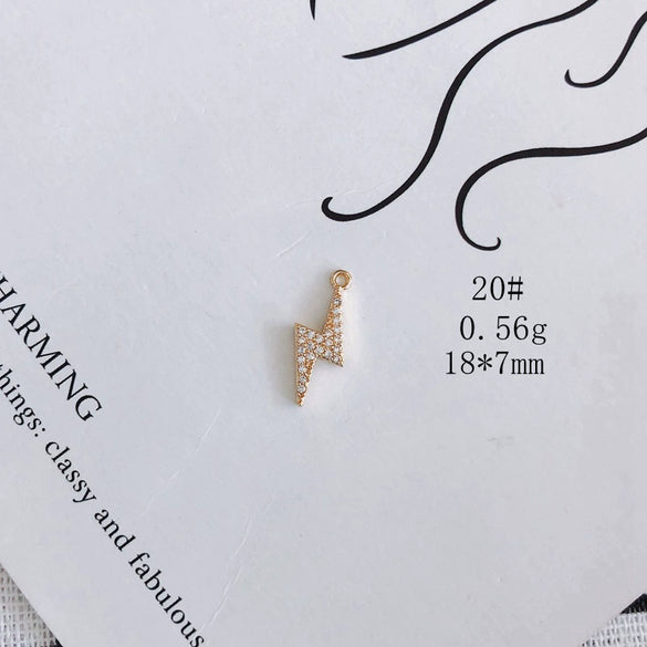 Wholesale Jewelry Accessories Copper And Zircon Inlaid Love Moon Wings Cross Pendant