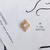 Wholesale Jewelry Accessories Copper And Zircon Inlaid Love Moon Wings Cross Pendant