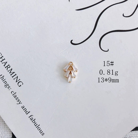 Wholesale Jewelry Accessories Copper And Zircon Inlaid Love Moon Wings Cross Pendant