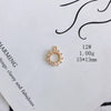 Wholesale Jewelry Accessories Copper And Zircon Inlaid Love Moon Wings Cross Pendant