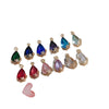 Wholesale Jewelry Accessories Copper Crystal Glass Inlaid Multi Color Zircon Hollow Flower Pendant