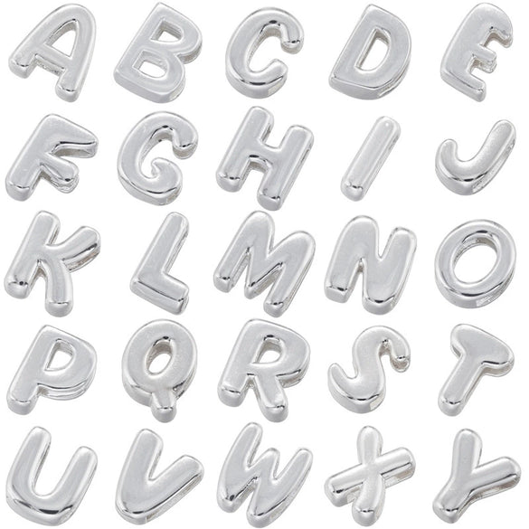 Wholesale Jewelry Accessories Copper Electroplated With English Letter Beads