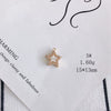 Wholesale Jewelry Accessories Copper Inlaid Zircon Moon Star Leaf Fan Pendant