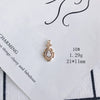 Wholesale Jewelry Accessories Copper Inlaid Zircon Moon Star Leaf Fan Pendant