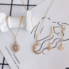 Wholesale Jewelry Accessories Copper Inlaid Zircon Moon Star Leaf Fan Pendant