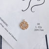 Wholesale Jewelry Accessories Copper Inlaid Zircon Moon Star Leaf Fan Pendant