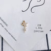 Wholesale Jewelry Accessories Copper Inlaid Zircon Moon Star Leaf Fan Pendant