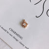 Wholesale Jewelry Accessories Copper Plated Multi Color Zircon Hollow Flower Pendant