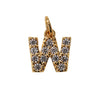 Wholesale Jewelry Accessories Copper Plated Real Gold English Letter Pendant Bracelet With Inlaid Zircon