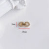 Wholesale Jewelry Accessories Copper Real Gold Inlaid Zirconium Flower Bow Star Double Buckle Electroplated Color Retaining Chain Buckle Pendant