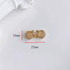 Wholesale Jewelry Accessories Copper Real Gold Inlaid Zirconium Flower Bow Star Double Buckle Electroplated Color Retaining Chain Buckle Pendant