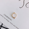 Wholesale Jewelry Accessories Copper Resin Geometric Round Gold Foil Inlay Double Hanging Pendant Necklace Material
