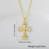 Wholesale Jewelry Accessories Copper Shell Violin Pendant Necklace Bracelet Fashion Micro Inlaid Electroplated 18K Real Gold Insect Pattern