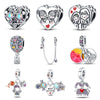 Wholesale Jewelry Accessories Copper Silver Plated Dripping Oil Design Pendant