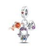 Wholesale Jewelry Accessories Copper Silver Plated Dripping Oil Design Pendant