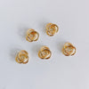 Wholesale Jewelry Accessories Copper With Copper Plating And Gold Beads For Ring Earrings Necklace