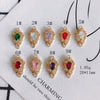 Wholesale Jewelry Accessories Copper Zircon Inlaid Double Hanging Hollow Pendant
