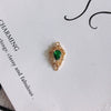 Wholesale Jewelry Accessories Copper Zircon Inlaid Double Hanging Hollow Pendant