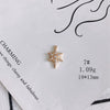Wholesale Jewelry Accessories Copper Zircon Inlaid Star Bow Four Leaf Clover Hollow Pendant