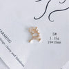 Wholesale Jewelry Accessories Copper Zircon Inlay Flower Moon Hollow Necklace Material