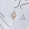 Wholesale Jewelry Accessories Copper Zircon Inlay Flower Moon Hollow Necklace Material