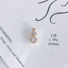 Wholesale Jewelry Accessories Copper Zircon Inlay Flower Moon Hollow Necklace Material