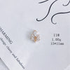 Wholesale Jewelry Accessories Copper Zircon Inlay Flower Moon Hollow Necklace Material
