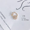 Wholesale Jewelry Accessories Copper Zircon Inlay Flower Moon Hollow Necklace Material