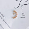 Wholesale Jewelry Accessories Copper Zircon Inlay Flower Moon Hollow Necklace Material