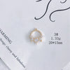 Wholesale Jewelry Accessories Copper Zircon Inlay Flower Moon Hollow Necklace Material