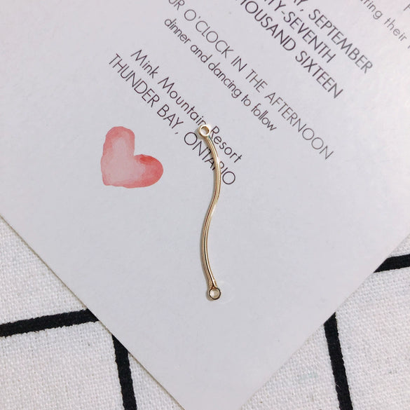 Wholesale Jewelry Accessories Electroplating Sshaped Pendant Tassel Material