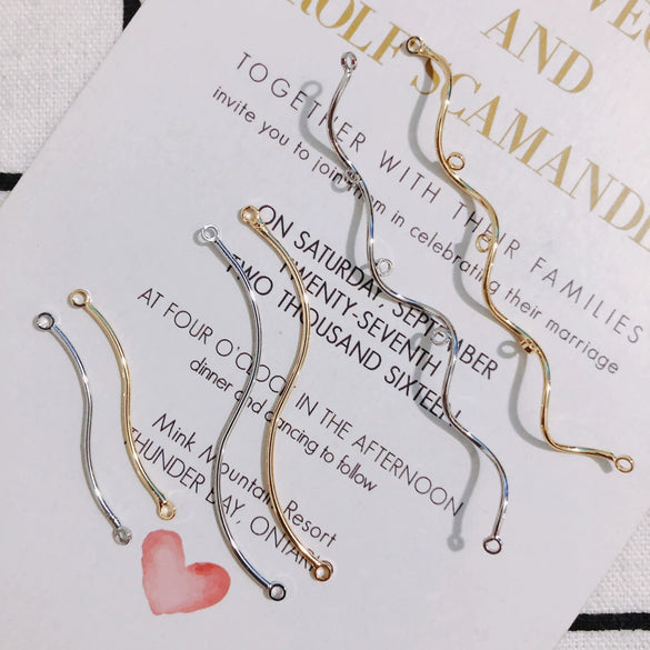 Wholesale Jewelry Accessories Electroplating Sshaped Pendant Tassel Material