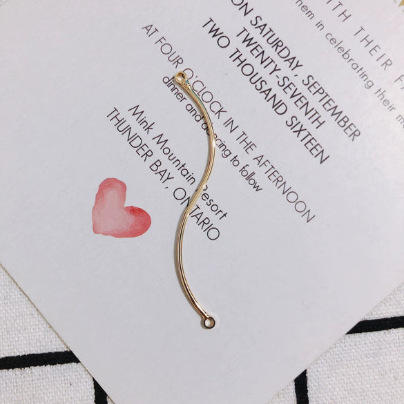 Wholesale Jewelry Accessories Electroplating Sshaped Pendant Tassel Material