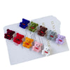 Wholesale Jewelry Accessories Flocking Velvet Bow Tie Bear Earrings