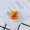 Wholesale Jewelry Accessories Flocking Velvet Bow Tie Bear Earrings