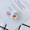 Wholesale Jewelry Accessories Flocking Velvet Bow Tie Bear Earrings