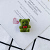 Wholesale Jewelry Accessories Flocking Velvet Bow Tie Bear Earrings