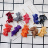 Wholesale Jewelry Accessories Fresh Tassel Small Flower Earrings Pendant Handwoven Fabric Material
