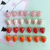 Wholesale Jewelry Accessories Glass Glaze Fruit Shaped Beaded Bracelet Earrings Pendant