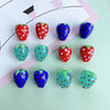 Wholesale Jewelry Accessories Glass Glaze Fruit Shaped Beaded Bracelet Earrings Pendant