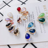 Wholesale Jewelry Accessories Glass Glaze Teardrop Shape Pendant For Bracelet And Necklace