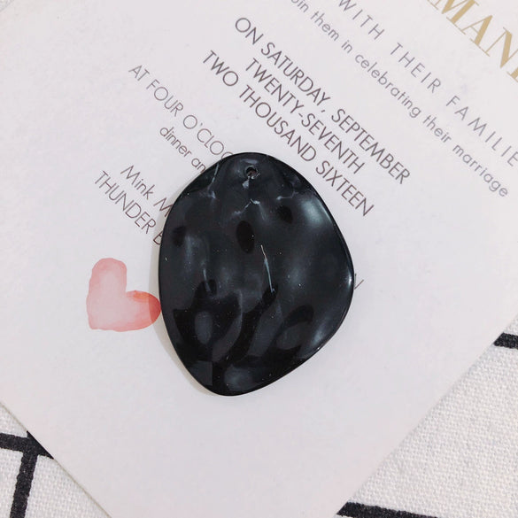 Wholesale Jewelry Accessories Halo Resin Round Earrings With Holes