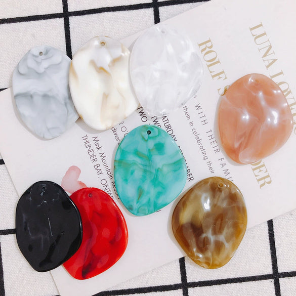 Wholesale Jewelry Accessories Halo Resin Round Earrings With Holes