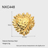 Wholesale Jewelry Accessories Heart Pendant Earring Parts 14K Gold Plated Stainless Steel Vintage Diamond Handmade For Women