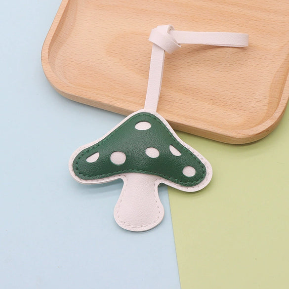 Wholesale Jewelry Accessories Leather Mushroom Pendant Clothing Accessories