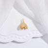 Wholesale Jewelry Accessories Material S925 Silver Inlaid Zirconium Hollow Crown Tassel Cap Pearl Beaded Torus Cap
