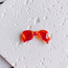 Wholesale Jewelry Accessories Metal Acrylic Resin Transparent Bow Earrings Electroplated