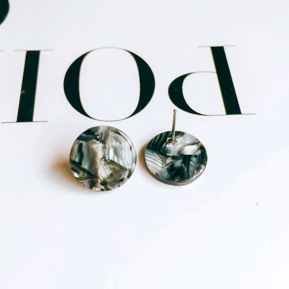 Wholesale Jewelry Accessories Plastic Resin Circle Round Dripping Glue Needle With Hole Pendant Earring Accessories