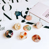 Wholesale Jewelry Accessories Plastic Resin Circle Round Dripping Glue Needle With Hole Pendant Earring Accessories